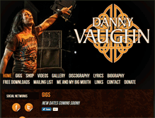 Tablet Screenshot of dannyvaughn.com